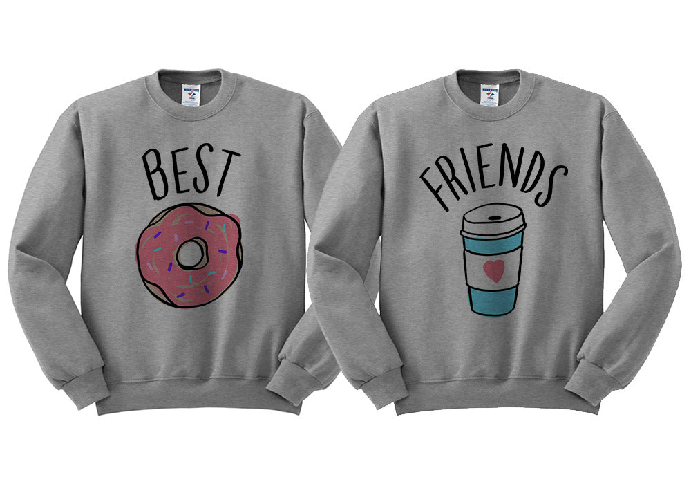 Best Friends Donut And Coffee Duo Sweatshirt Set product image 3