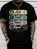 Faith Based Inspirational T-Shirt for Men – Ask, Trust product image 1