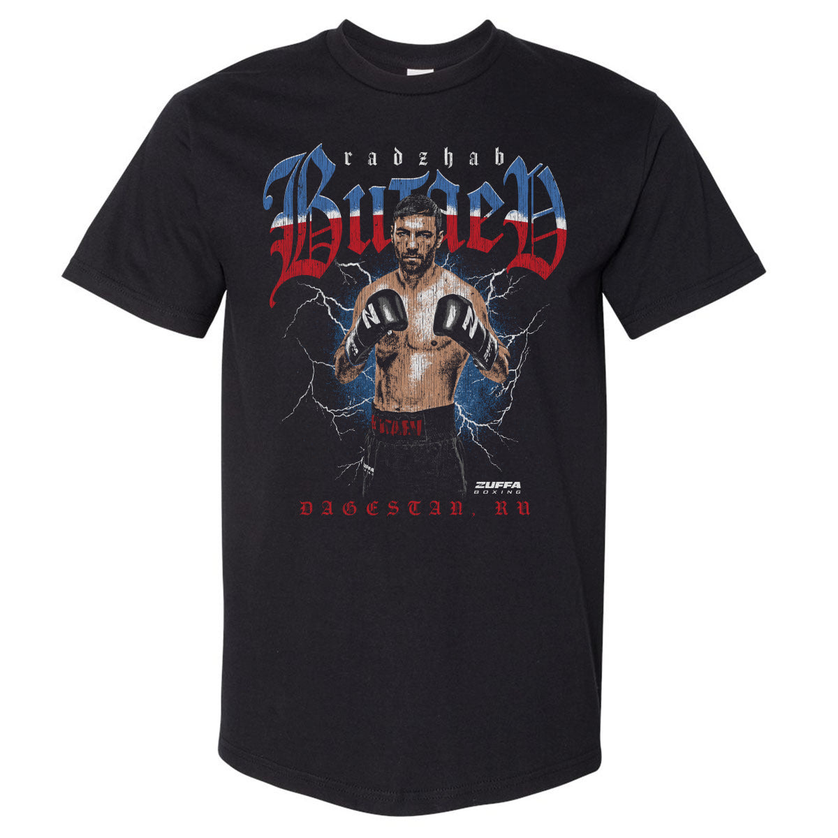 Radzhab Butaev Zuffa Boxing Fighter Name WHT product image 1