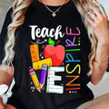 100% Cotton Cute Teach Love And Inspire Men Women Teacher product image 1