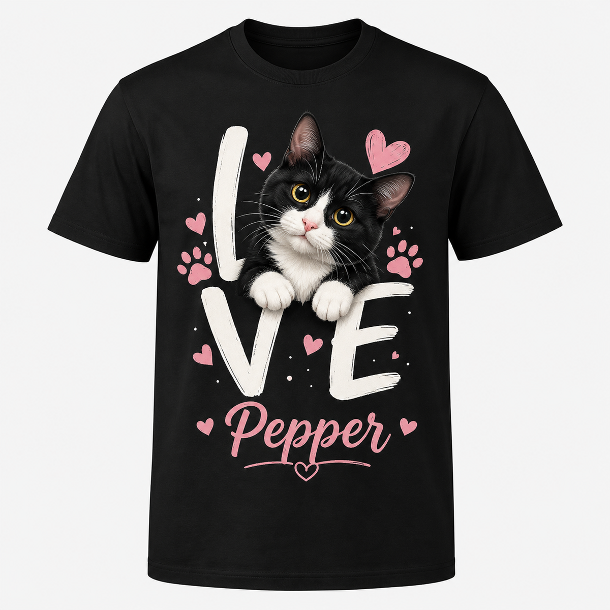 Custom Pet Photo T-Shirt Personalized Dog Cat Graphic Tee-05 product image 2