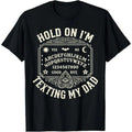 Hold On I’m Texting My Dad Funny Ouija Board T Shirt Dark product image 1