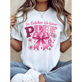 In October We Wear Pink Shirt Women Breast Cancer Awareness product image 1