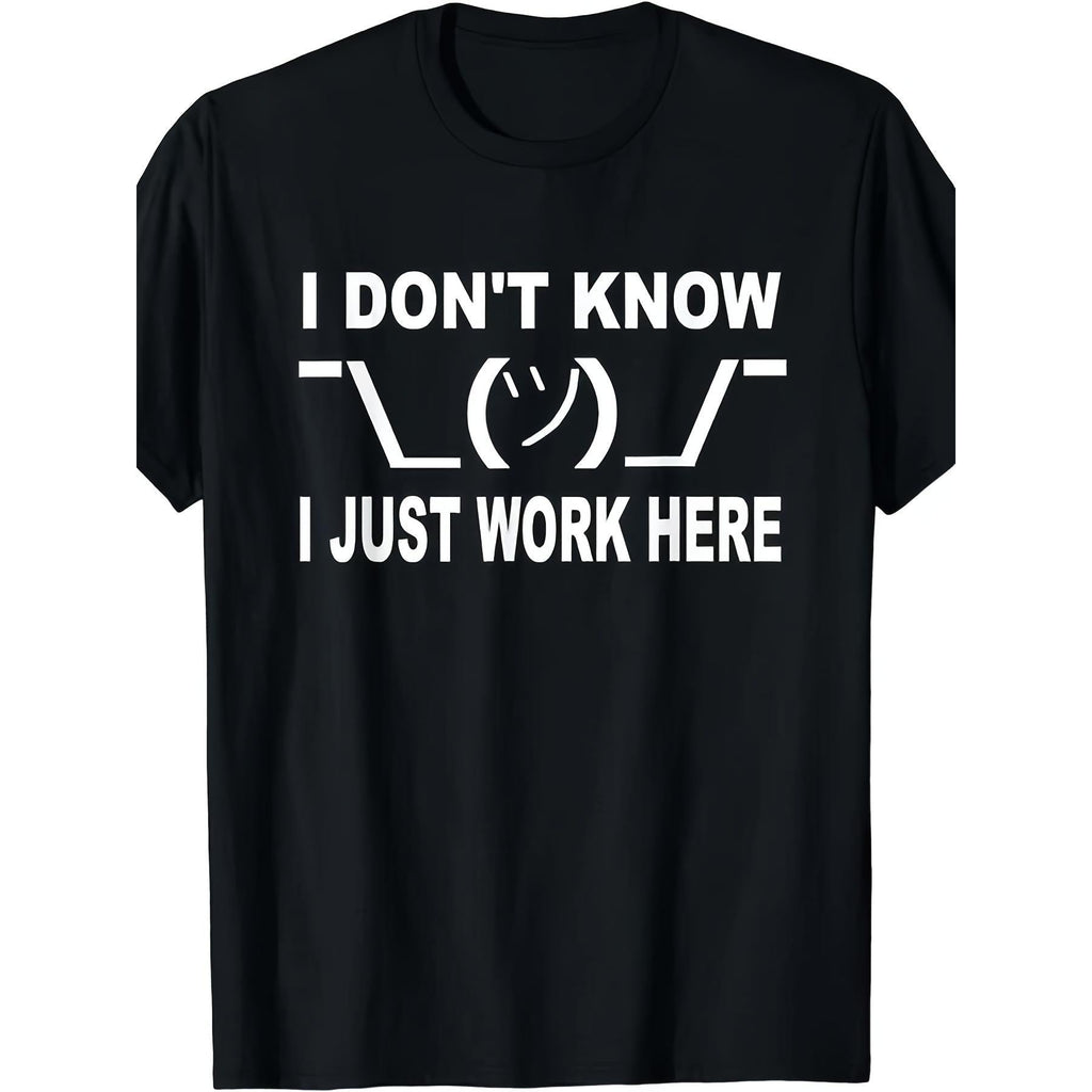 I Don't Know I Just Work Here Graphic T-Shirt, Unisex Soft product image 1
