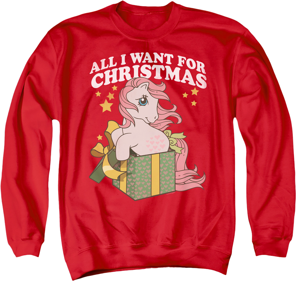 All I Want For Christmas My Little Pony Sweatshirt product image 1
