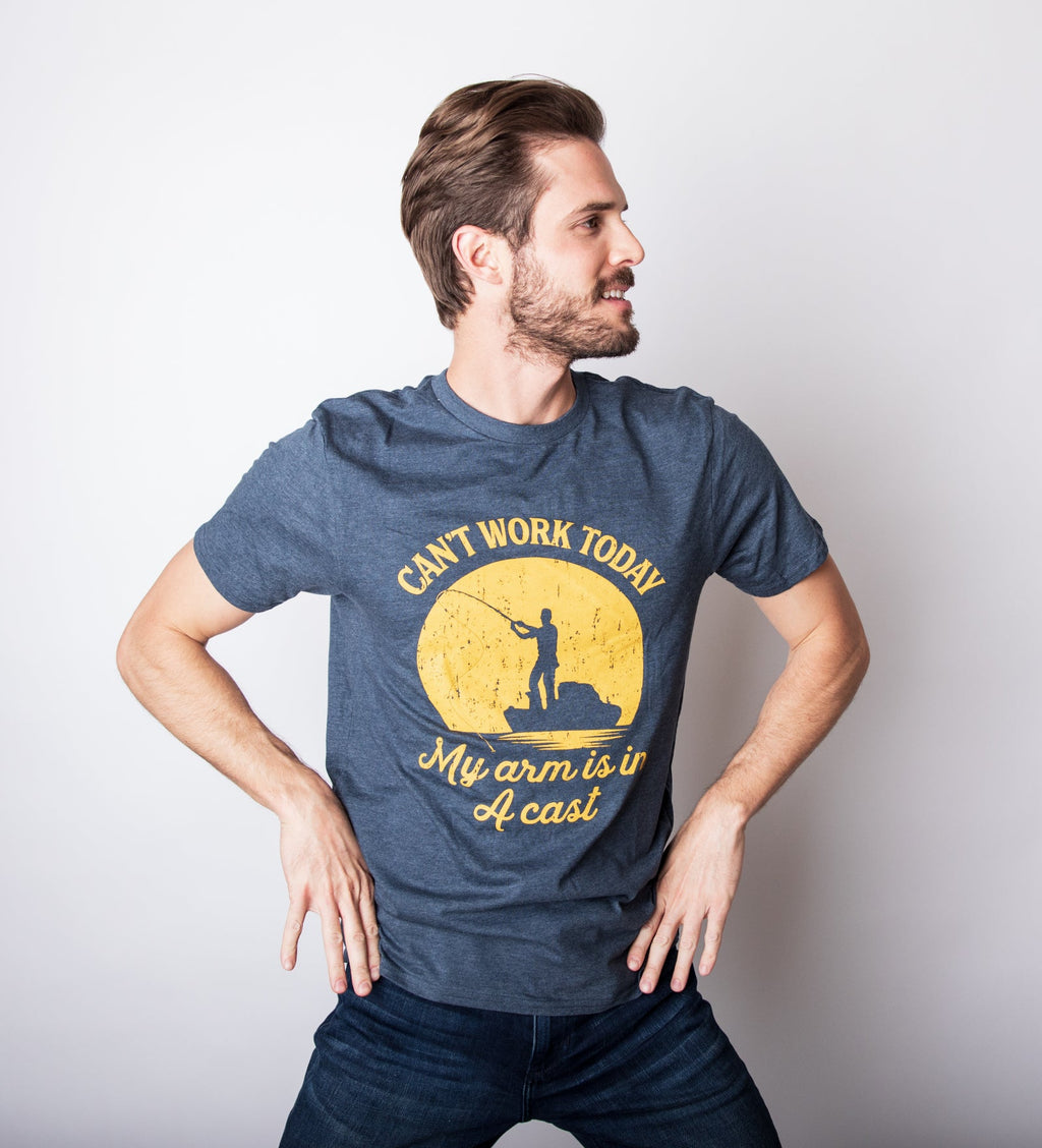 Can't Work Today My Arm Is In A Cast Men's T Shirt product image 4