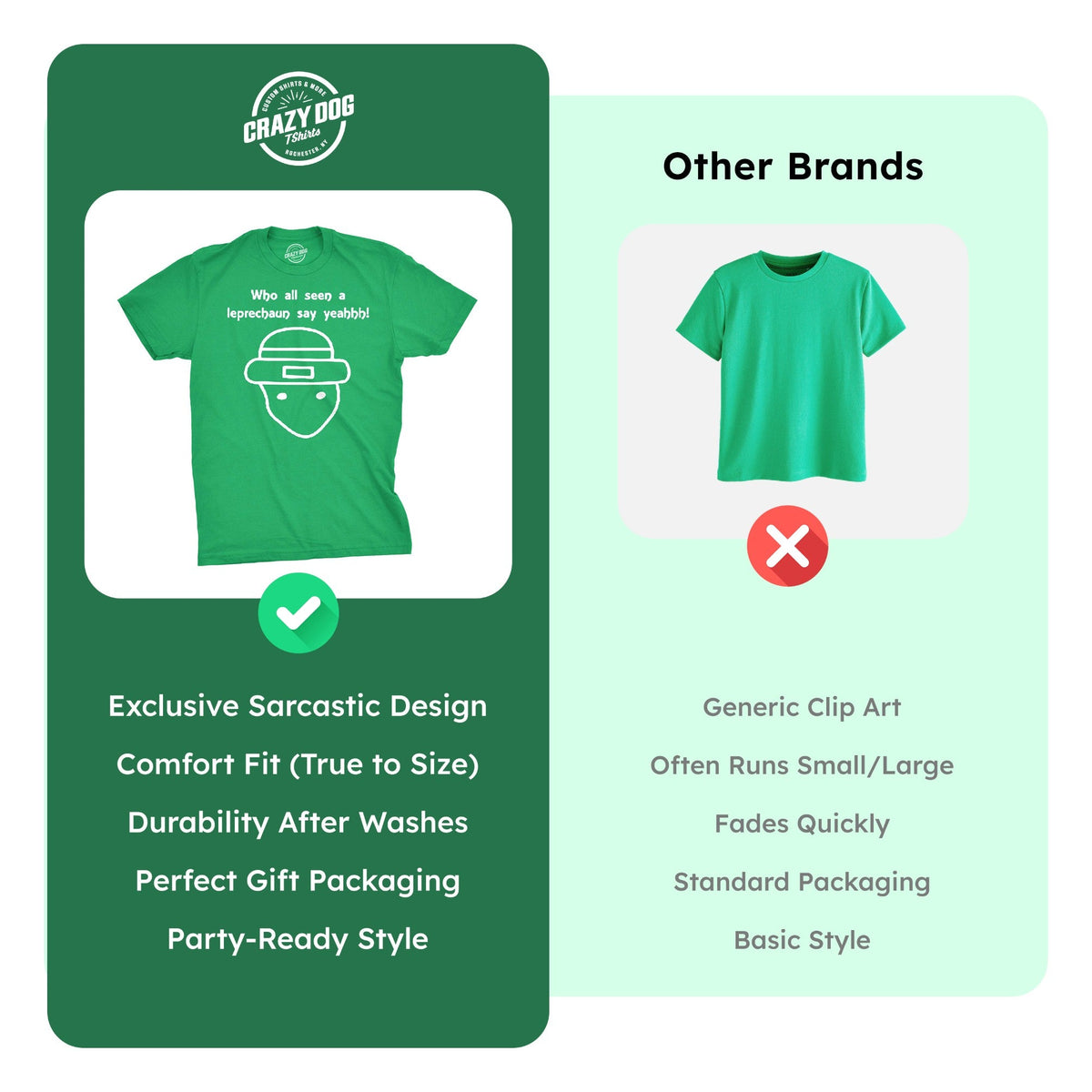 Who All Seen A Leprechaun Men's T Shirt product image 6