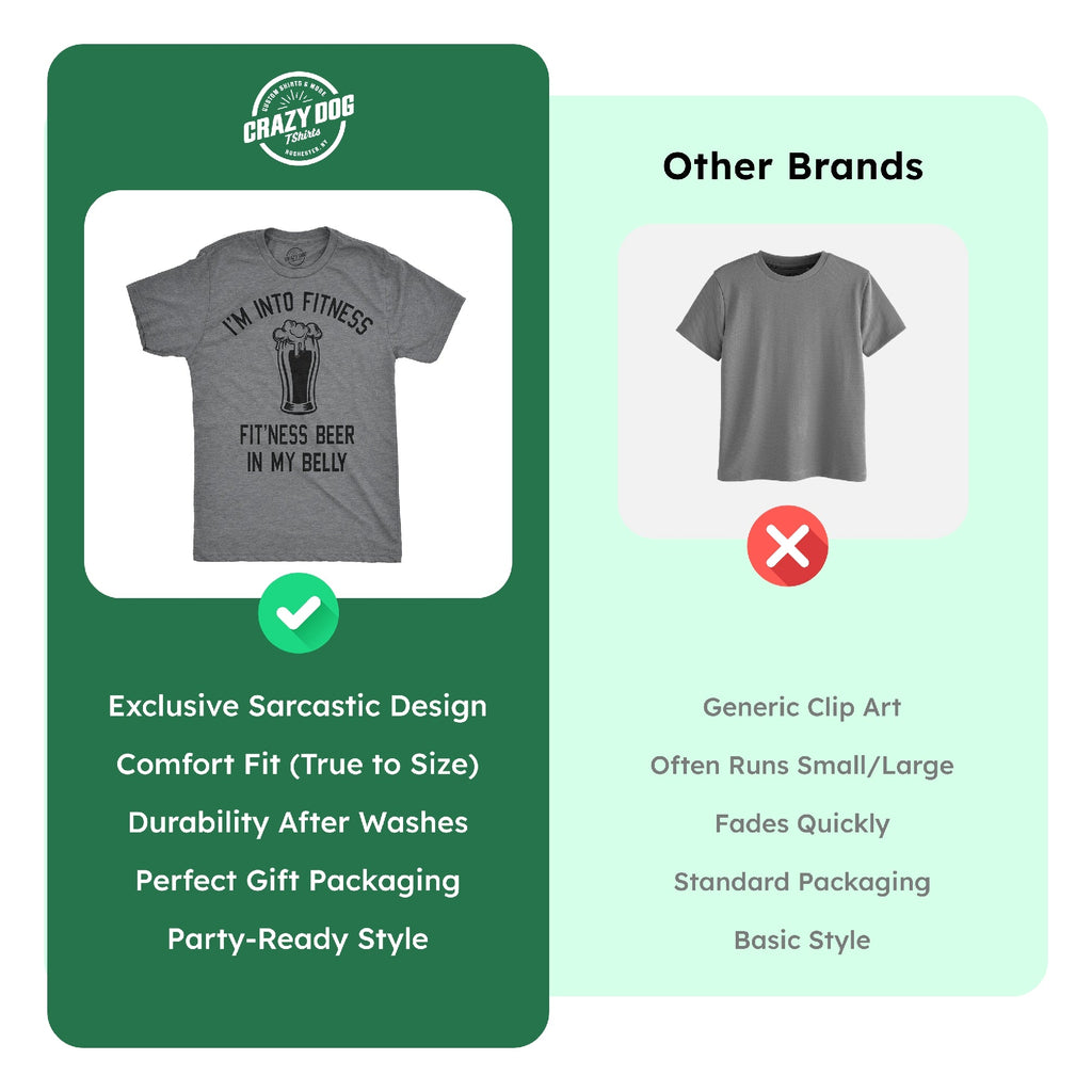Fitness Beer In My Belly Men's T Shirt product image 9