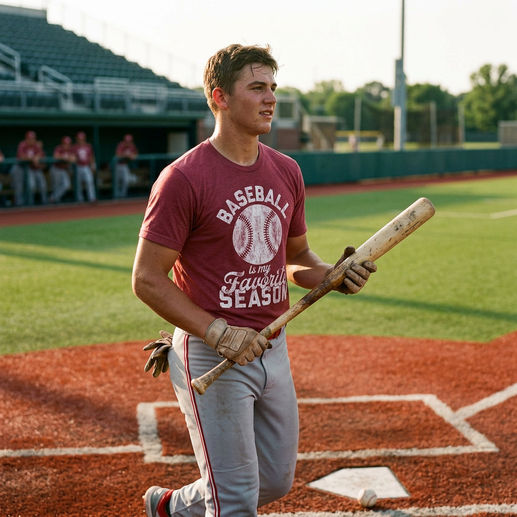 Baseball Is My Favorite Season Men's T Shirt product image 2