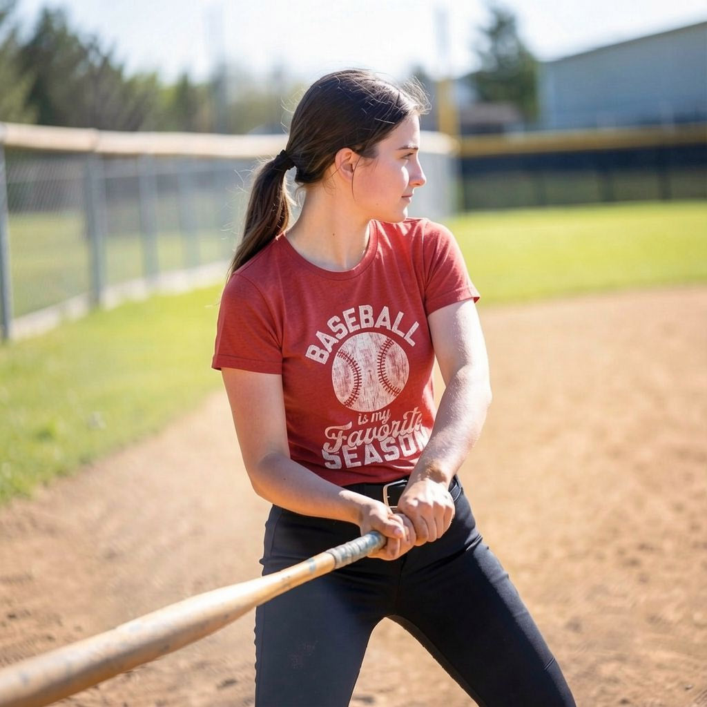 Baseball Is My Favorite Season Women's T Shirt product image 3