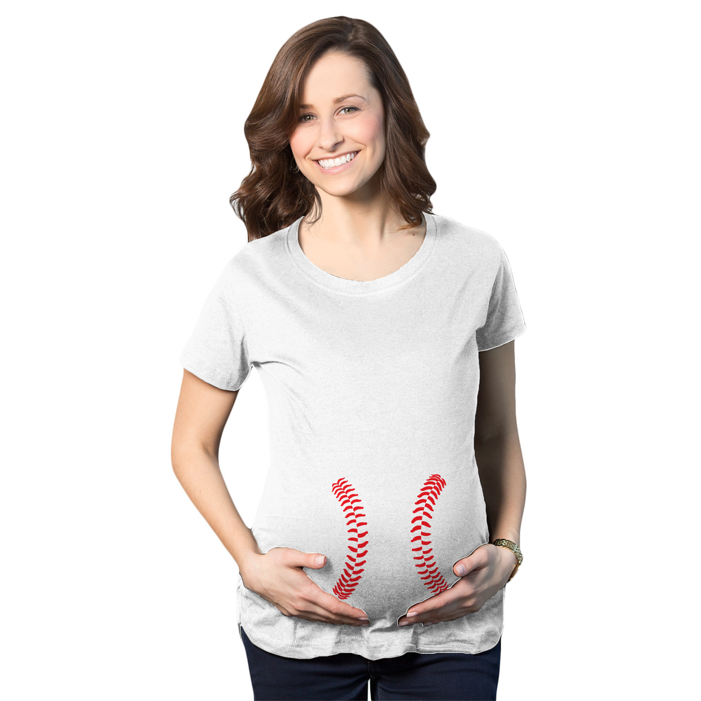 Baseball Laces Maternity T Shirt product image 1