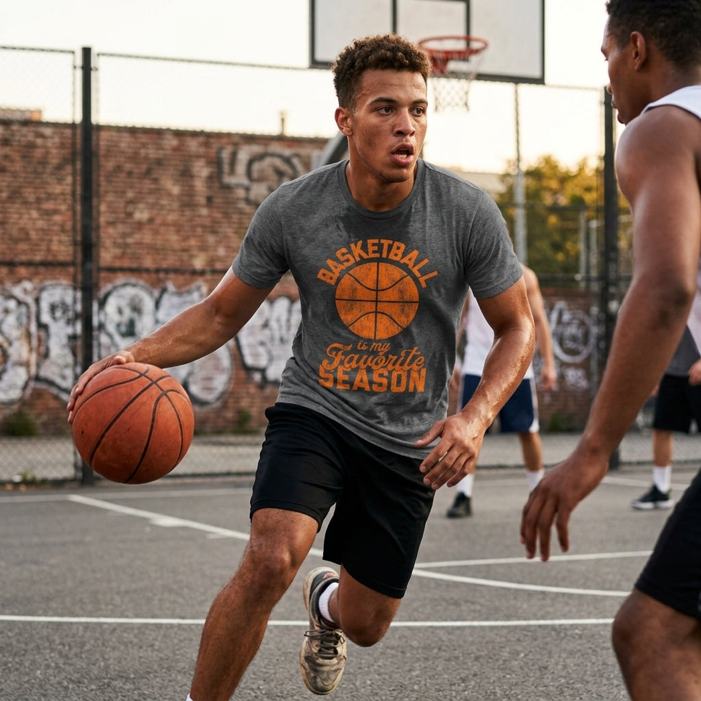 Basketball Is My Favorite Season Men's T Shirt product image 2