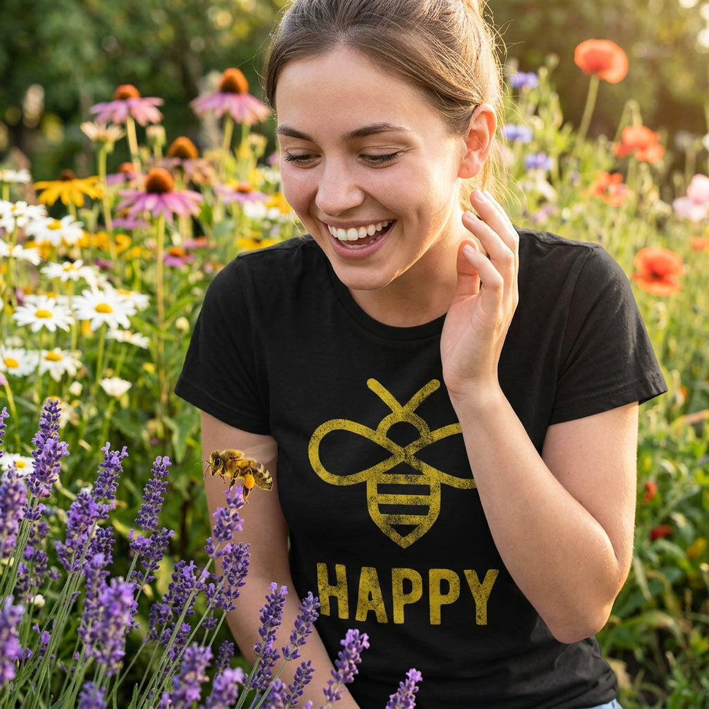 Bee Happy Women's T Shirt product image 5