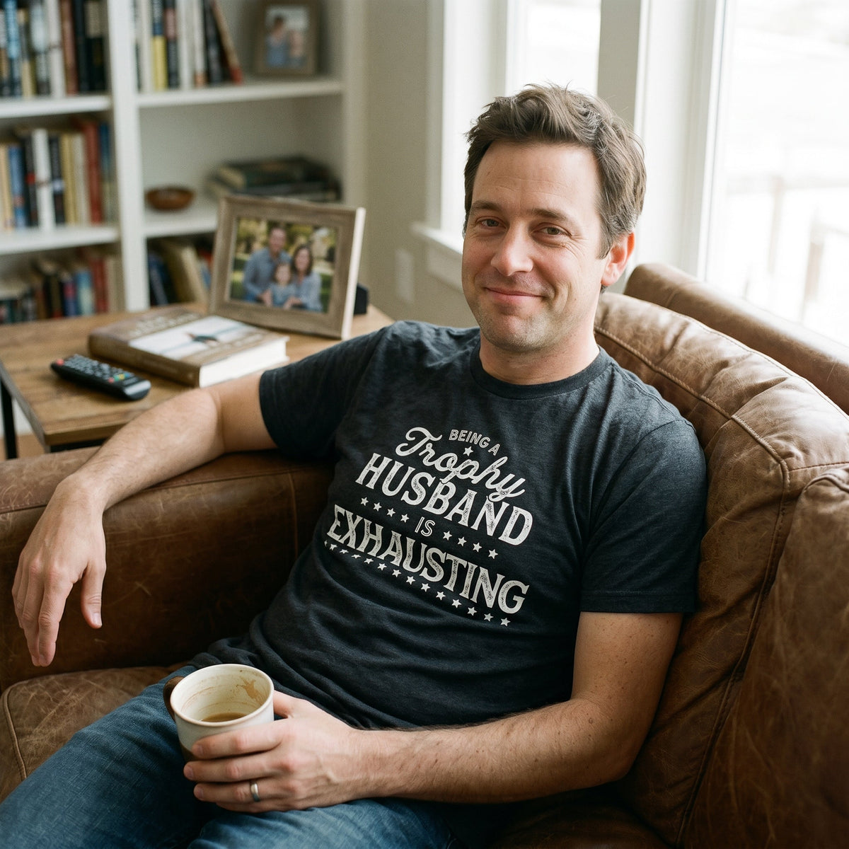 Being A Trophy Husband Is Exhausting Men's T Shirt product image 4