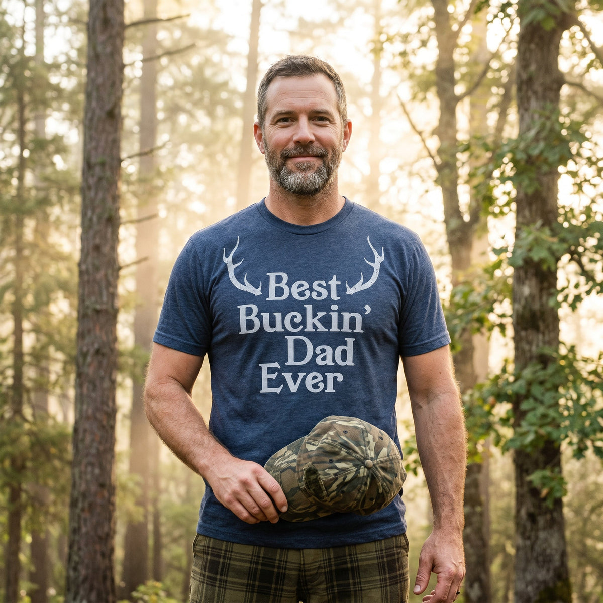 Best Buckin Dad Ever Men's T Shirt product image 5