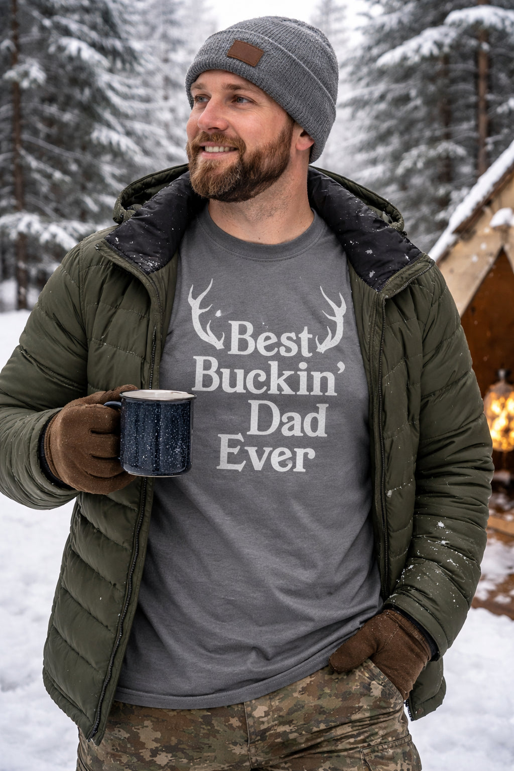 Best Buckin Dad Ever Men's T Shirt product image 4