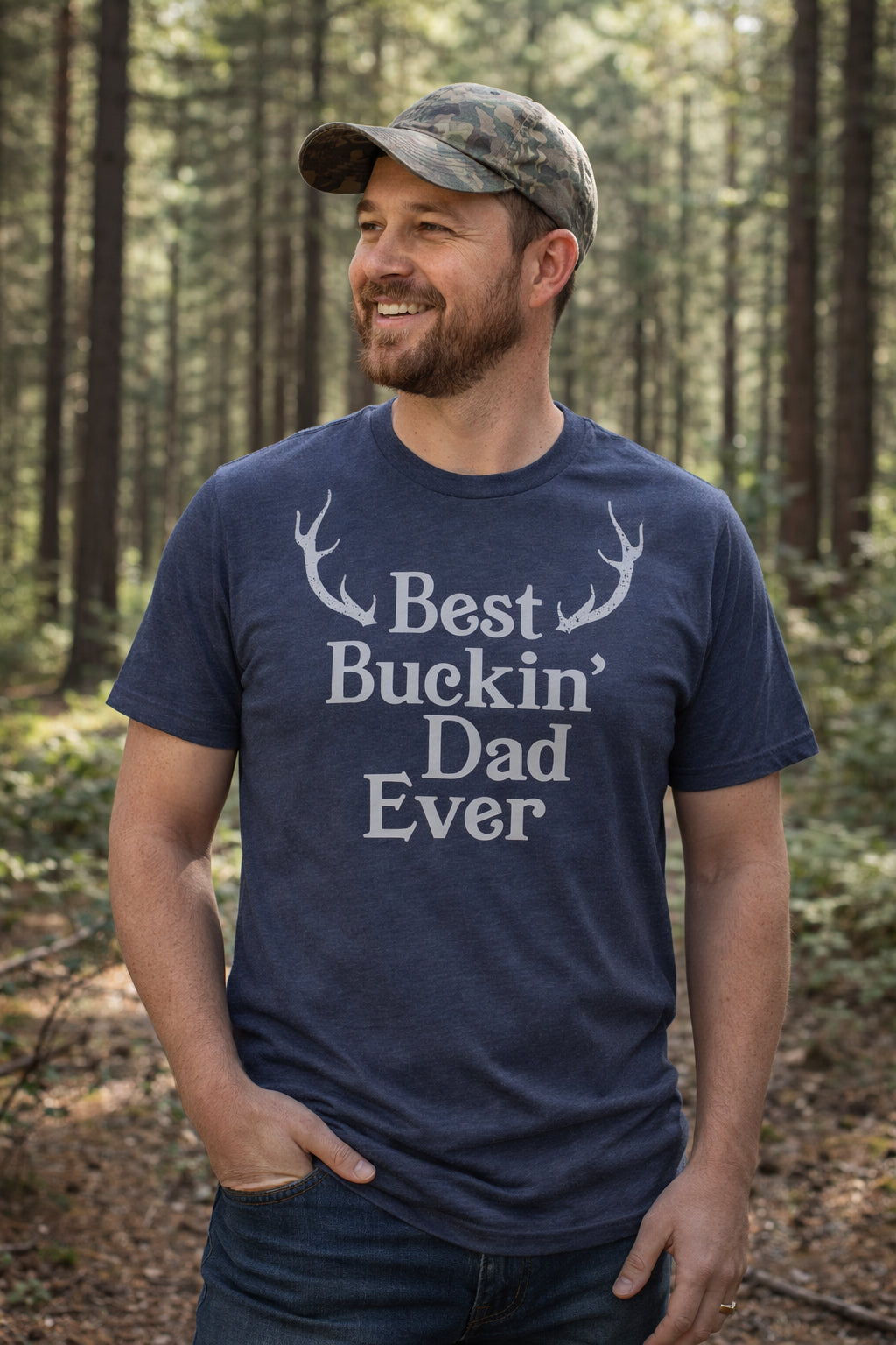 Best Buckin Dad Ever Men's T Shirt product image 3