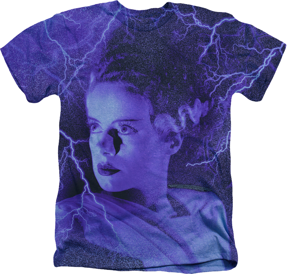 Big Print Bride Of Frankenstein T-Shirt product image 1
