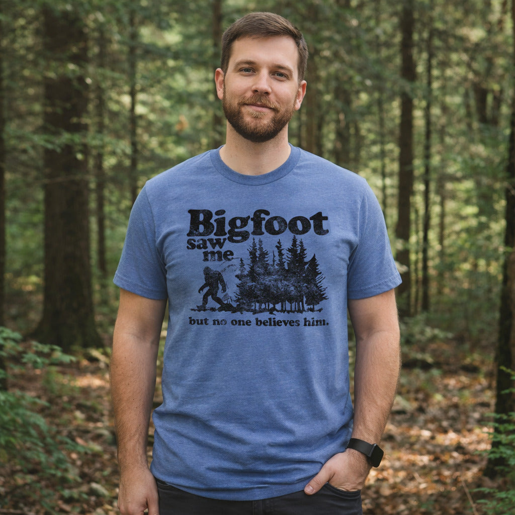 Bigfoot Saw Me Men's T Shirt product image 2