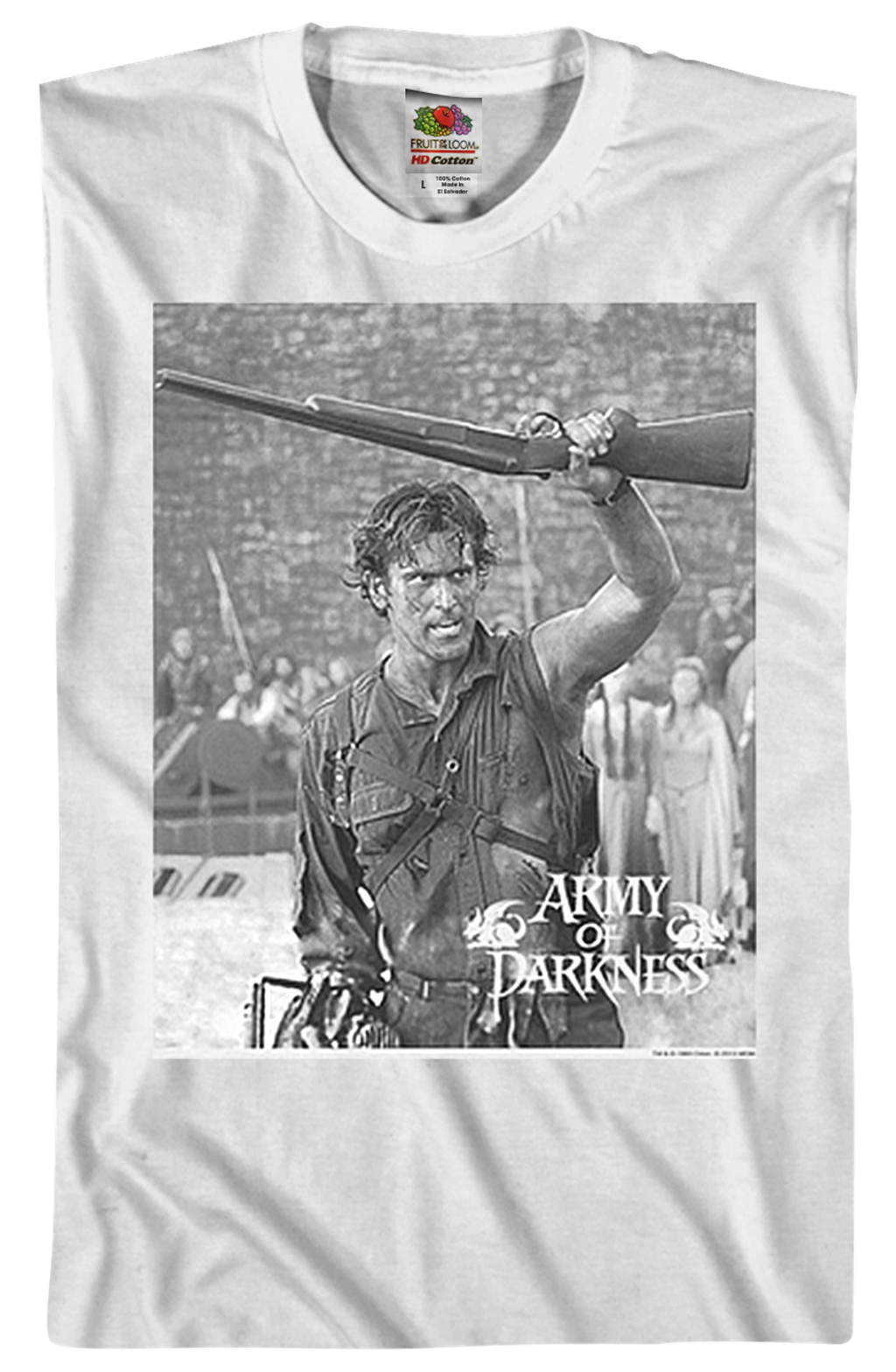 Black and White Boom Stick Army of Darkness T-Shirt product image 2