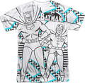 Black and White Sketch Batman Robin T-Shirt product image 1