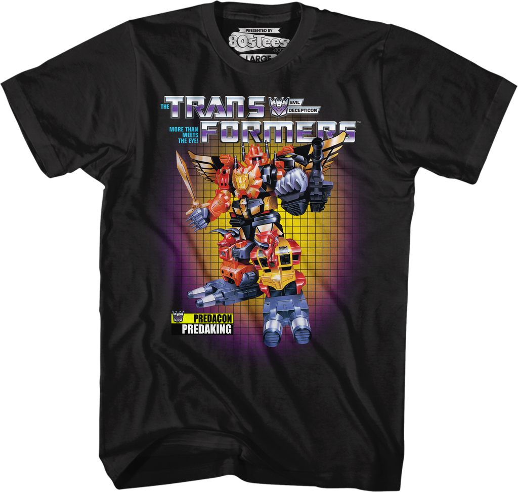 Box Art Predaking Transformers T-Shirt product image 1