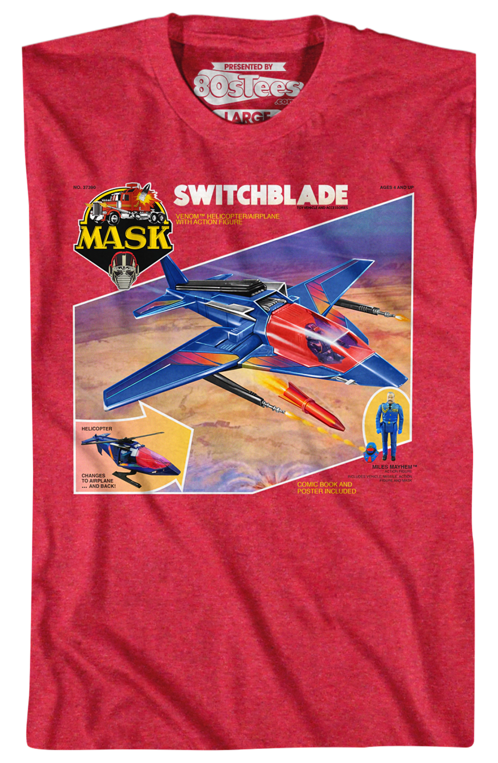 Retro Box Art Switchblade MASK T-Shirt product image 2