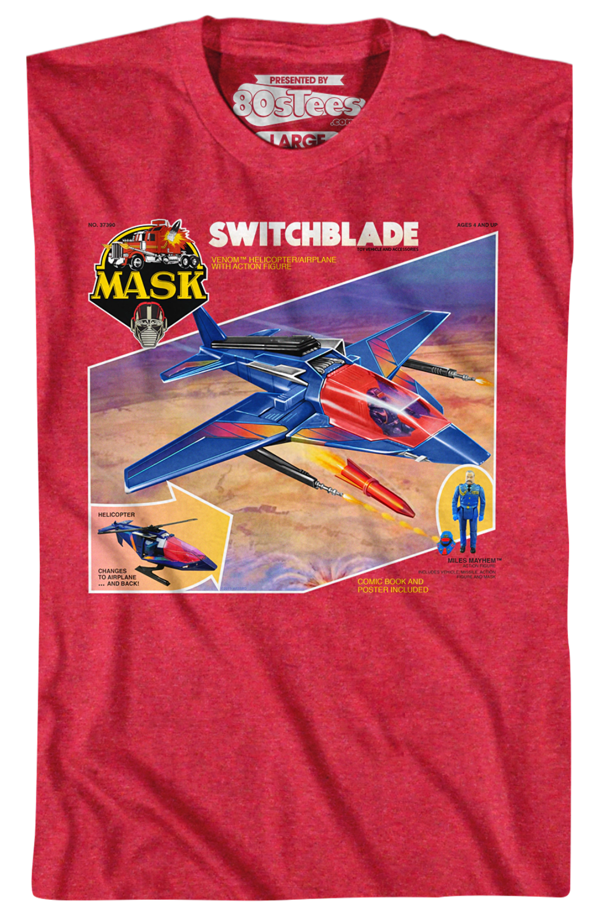 Retro Box Art Switchblade MASK T-Shirt product image 2