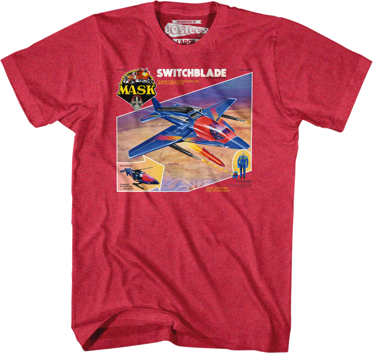 Retro Box Art Switchblade MASK T-Shirt product image 1