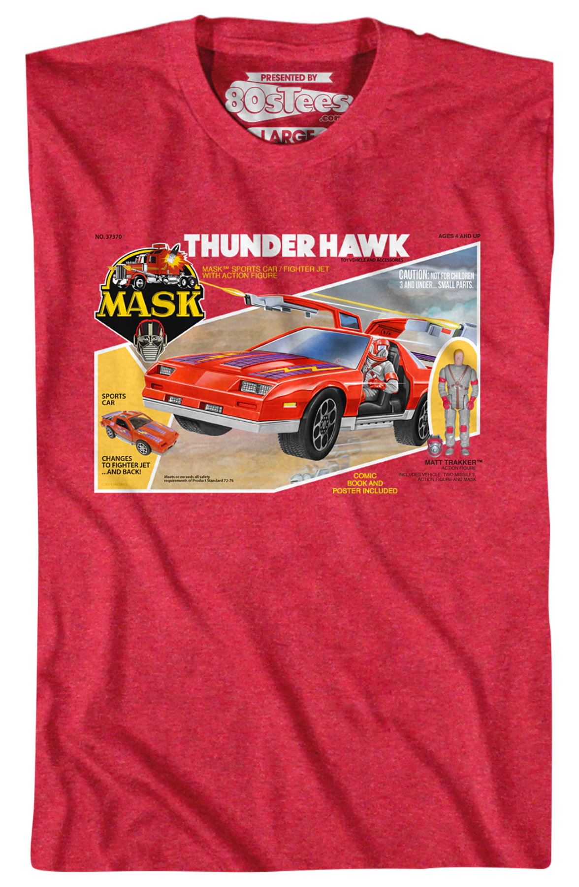 Retro Box Art Thunderhawk MASK T-Shirt product image 2