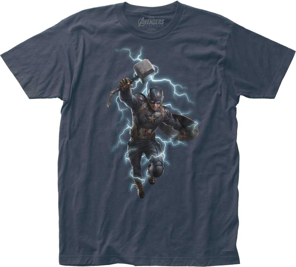 Captain America Shield and Hammer Avengers Endgame T-Shirt product image 1