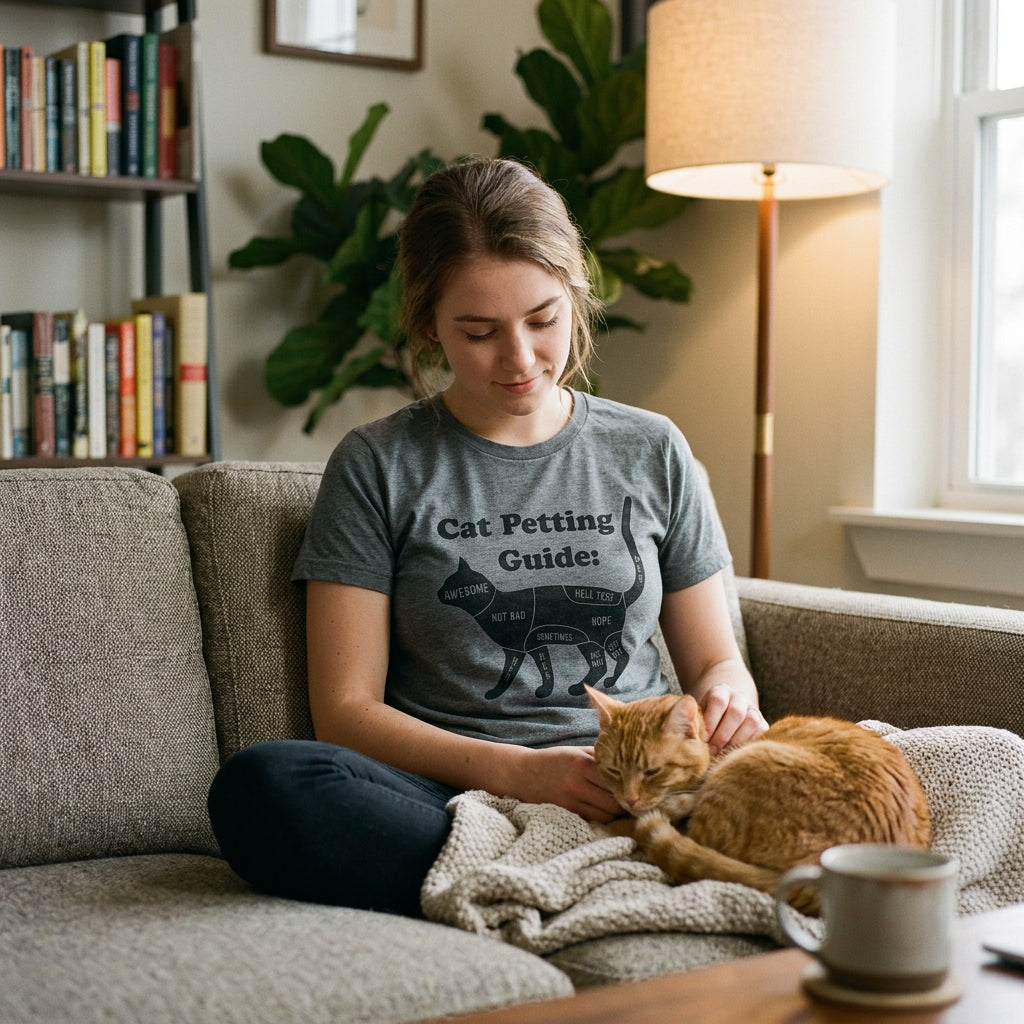 Cat Petting Guide Women's T Shirt product image 2