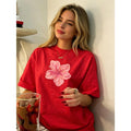 Women's Retro Floral Print Short Sleeve Round Neck T-Shirt product image 1