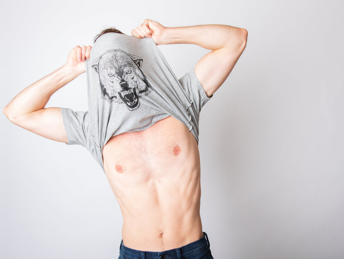Ask Me About My Wolf Flip Men's T Shirt product image 5