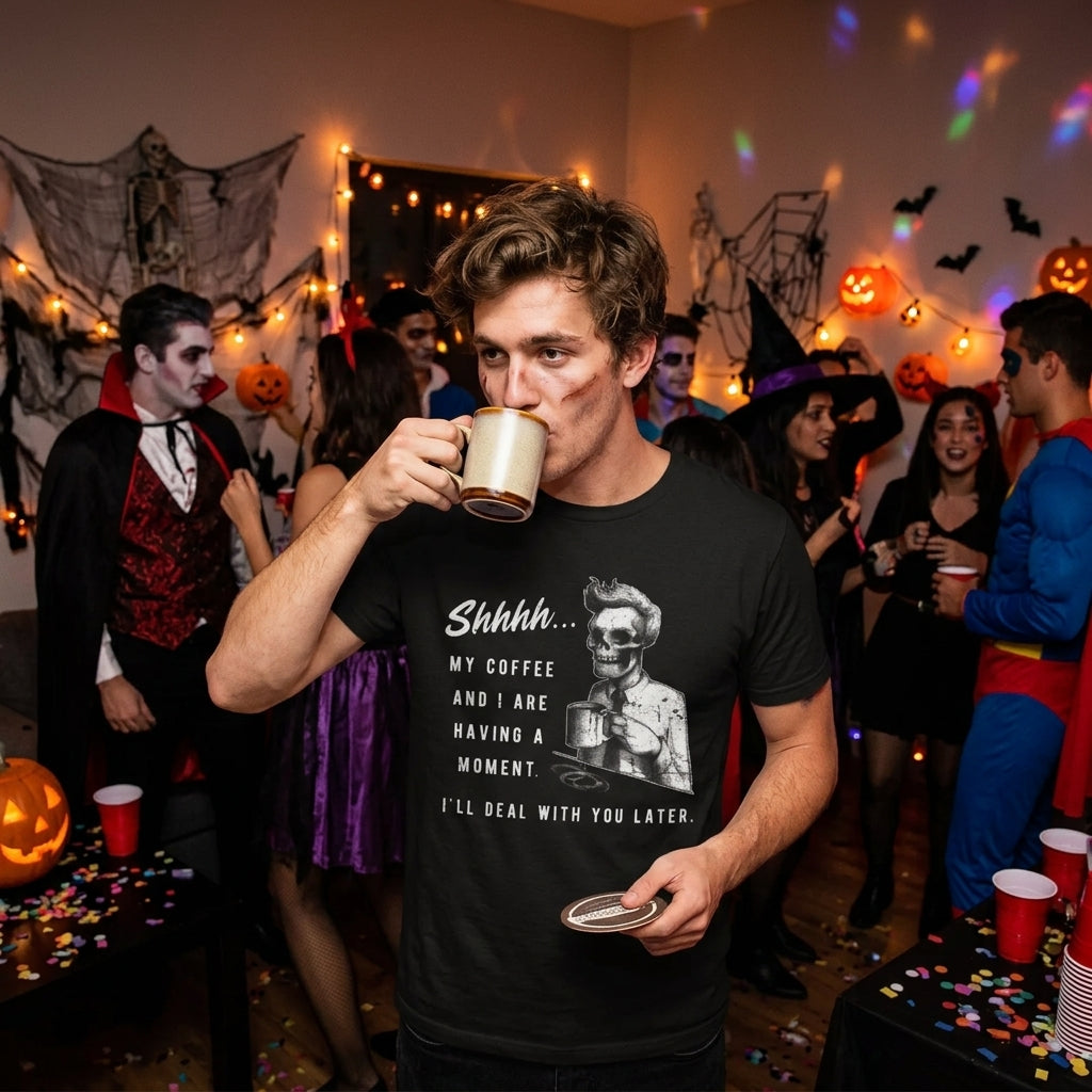 My Coffee And I Are Having A Moment Men's T Shirt product image 2