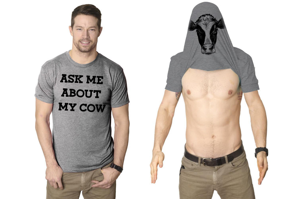 Ask Me About My Cow Flip Men's T Shirt product image 1