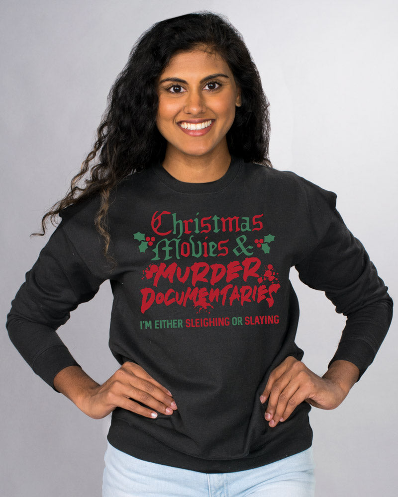 Christmas and Murder Crewneck Sweatshirt product image 4