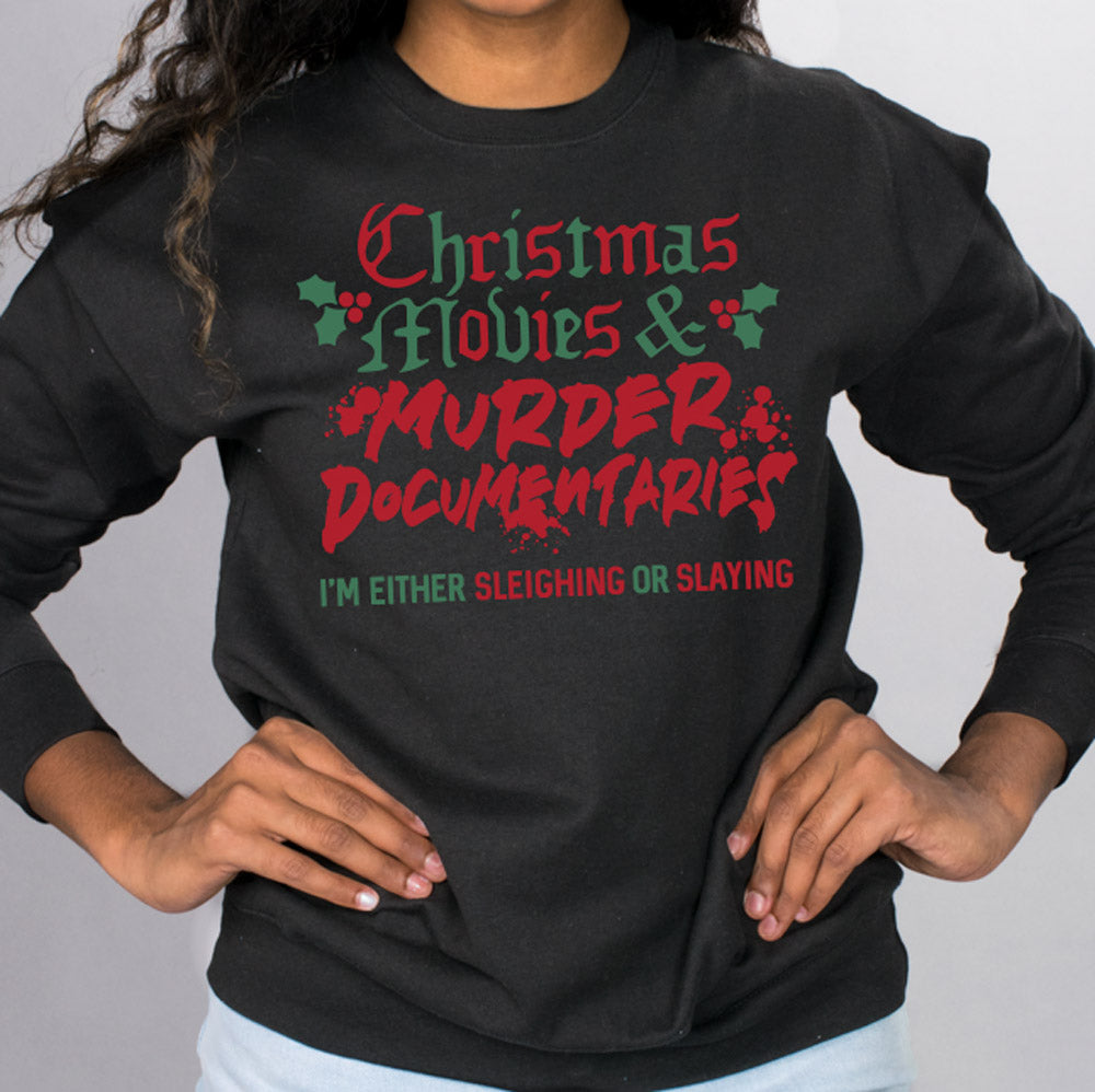 Christmas and Murder Crewneck Sweatshirt product image 2