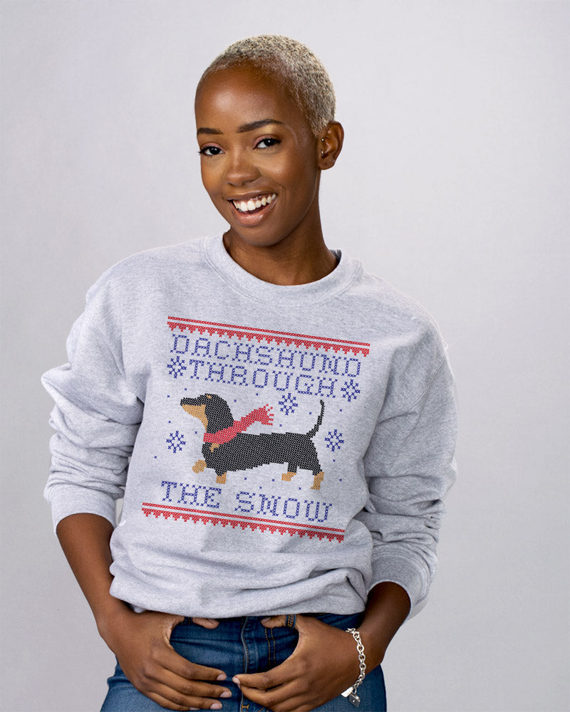 Dachshund Through The Snow Crewneck Sweatshirt product image 7