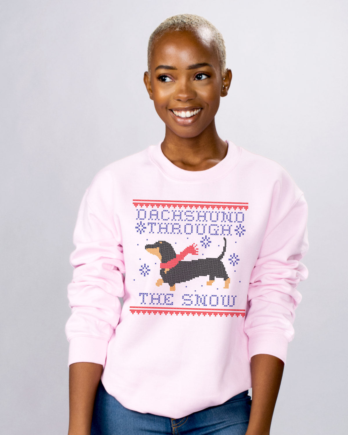 Dachshund Through The Snow Crewneck Sweatshirt product image 6