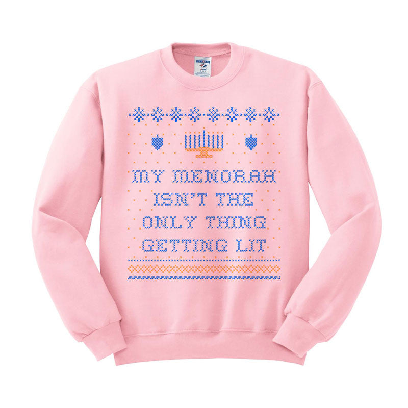 My Menorah Isn't The Only Thing Getting Lit Crewneck product image 3