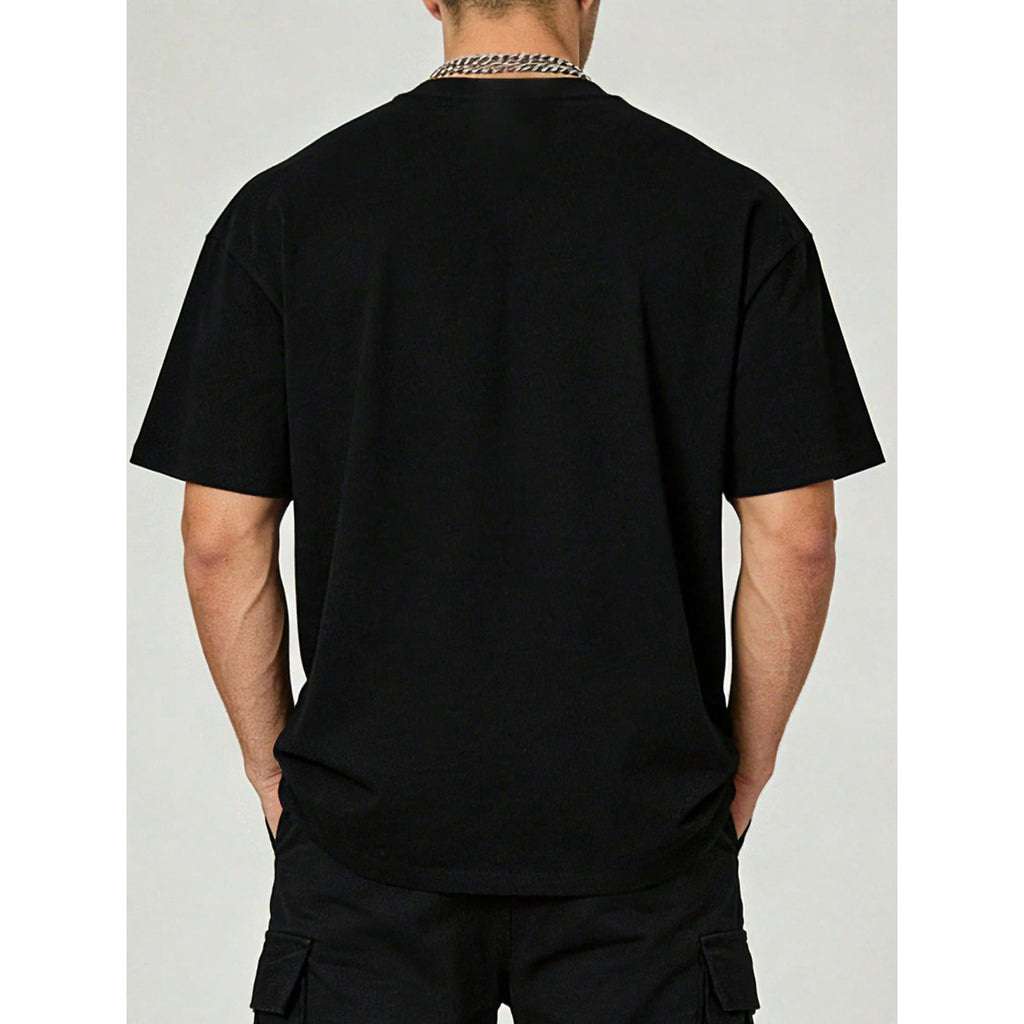 Men's Clothing Bible Text Printed Black Tshirt, Graphic product image 2