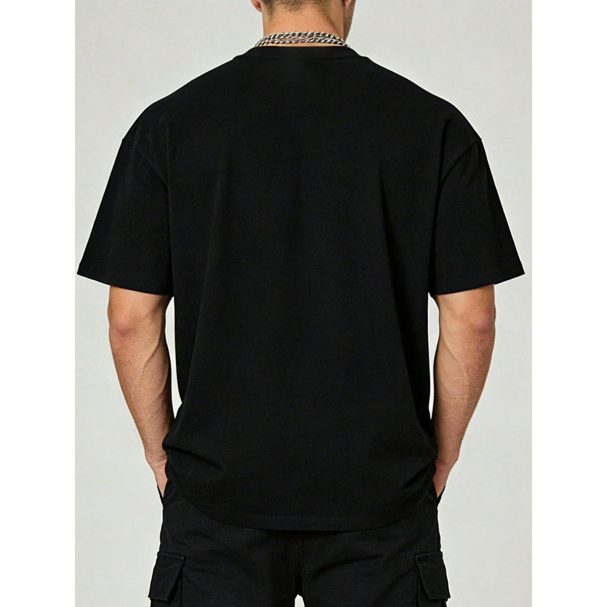 Men's Clothing Bible Text Printed Black Tshirt, Graphic product image 2