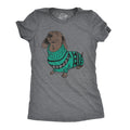Dachshund In Christmas Sweater Women's T Shirt product image 1