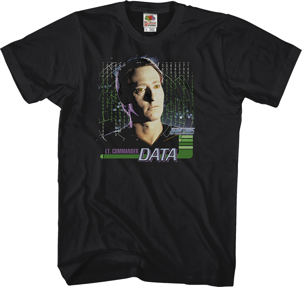 Data Star Trek The Next Generation T-Shirt product image 1