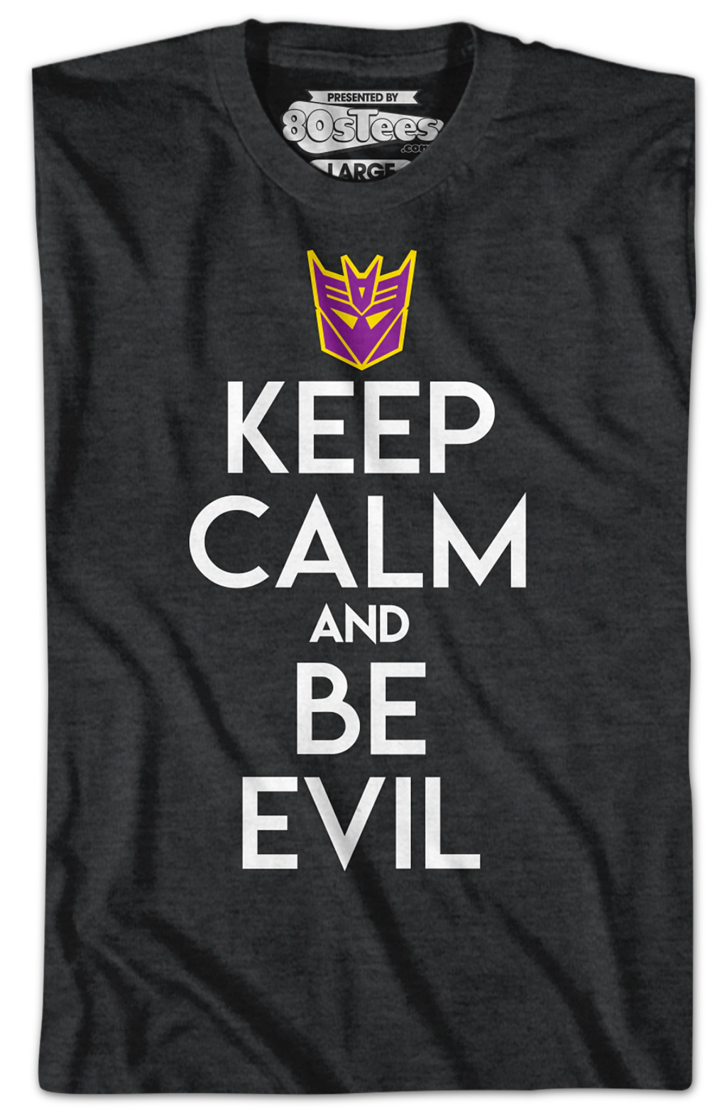 Decepticons Keep Calm And Be Evil Transformers T-Shirt product image 2