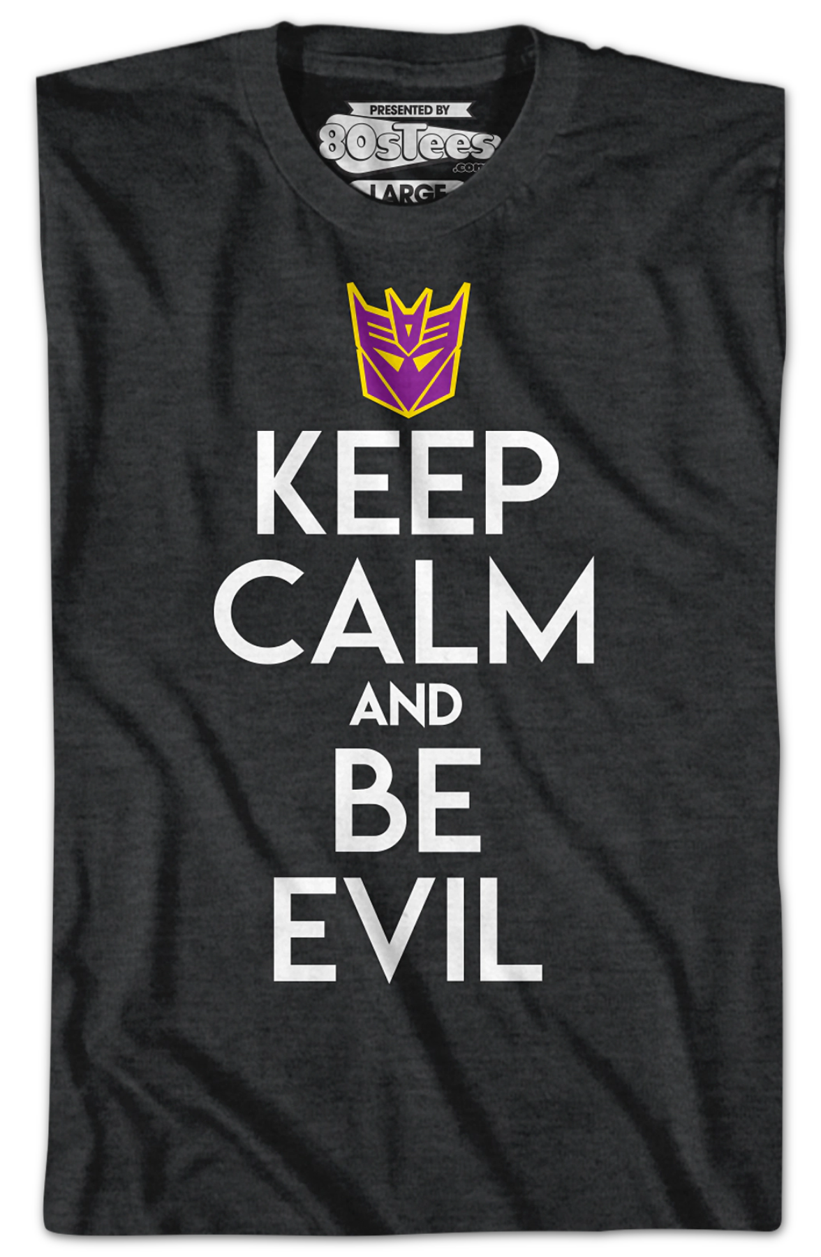 Decepticons Keep Calm And Be Evil Transformers T-Shirt product image 2