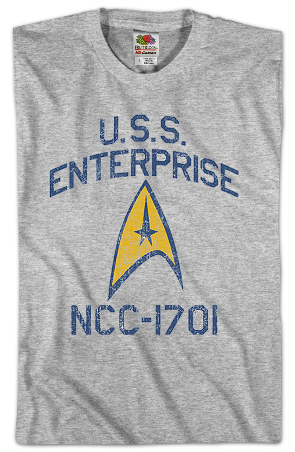 Distressed USS Enterprise Star Trek T-Shirt product image 2