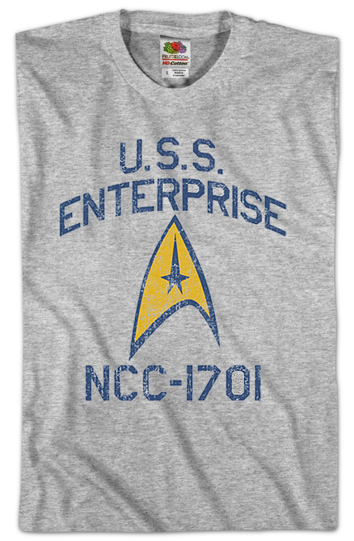 Distressed USS Enterprise Star Trek T-Shirt product image 2