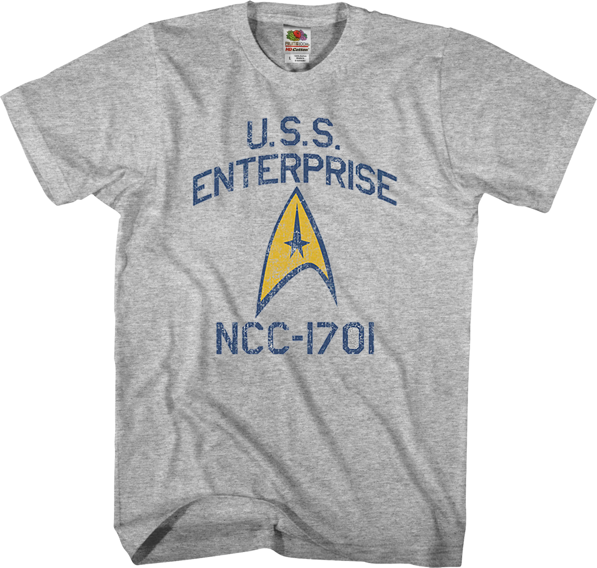 Distressed USS Enterprise Star Trek T-Shirt product image 1